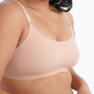 Knix Evolution Bra Size 4 Nude Beige Heathered Grey Reversible